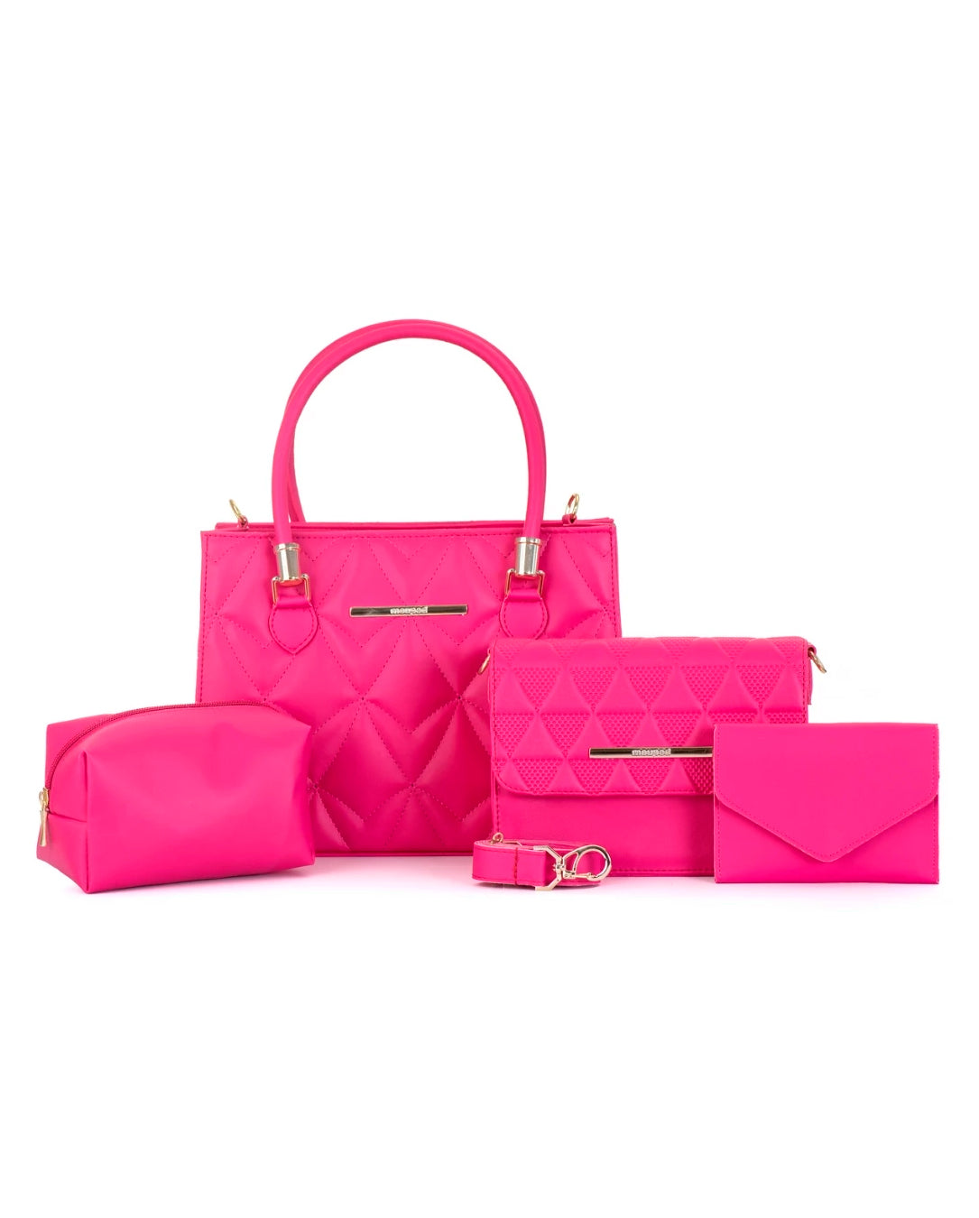 Kit 4 Bolsas Femininas De Ombro Lateral E Transversal Carteira e Necessaire