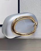 Bolsa Feminina Clutch De Festa Casamento Alça Corrente Dourada