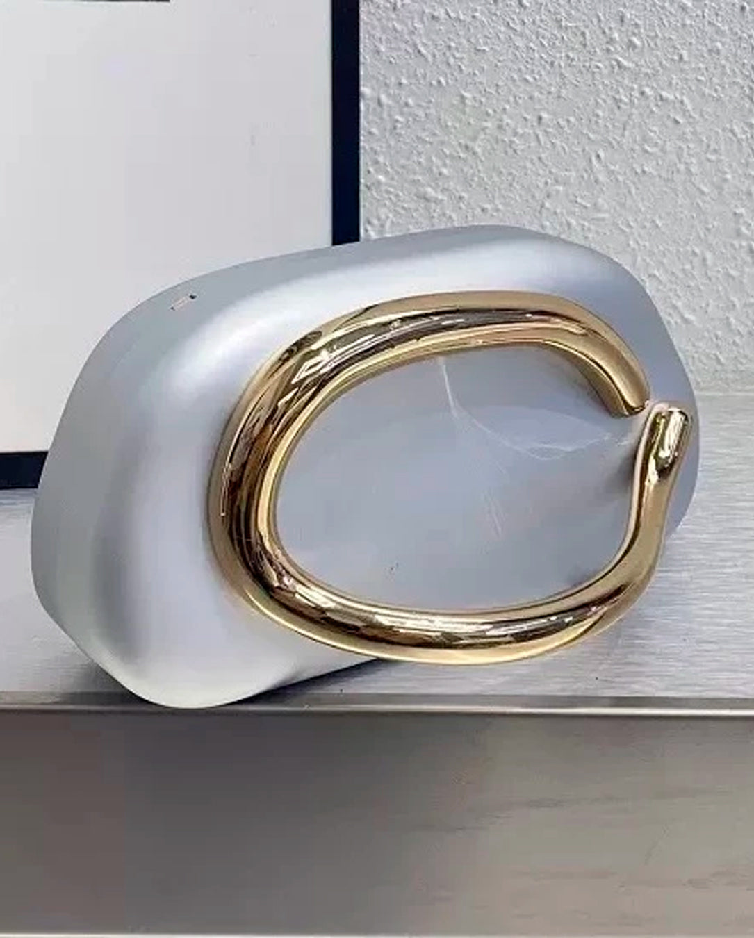Bolsa Feminina Clutch De Festa Casamento Alça Corrente Dourada