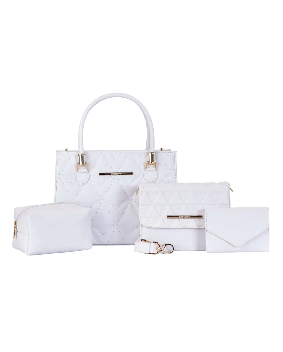 Kit 4 Bolsas Femininas De Ombro Lateral E Transversal Carteira e Necessaire