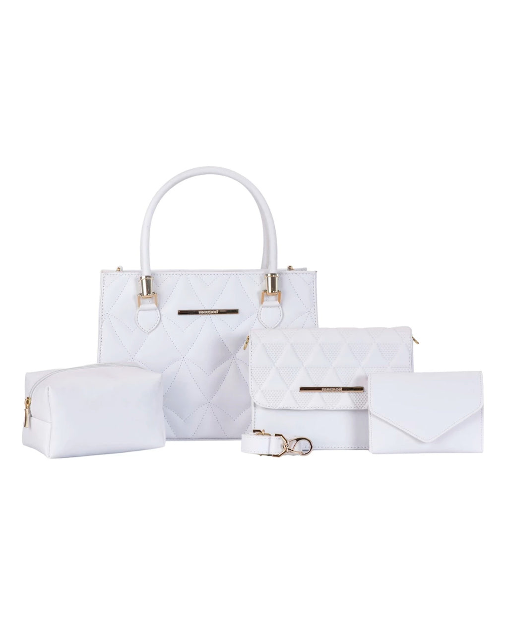 Kit 4 Bolsas Femininas De Ombro Lateral E Transversal Carteira e Necessaire