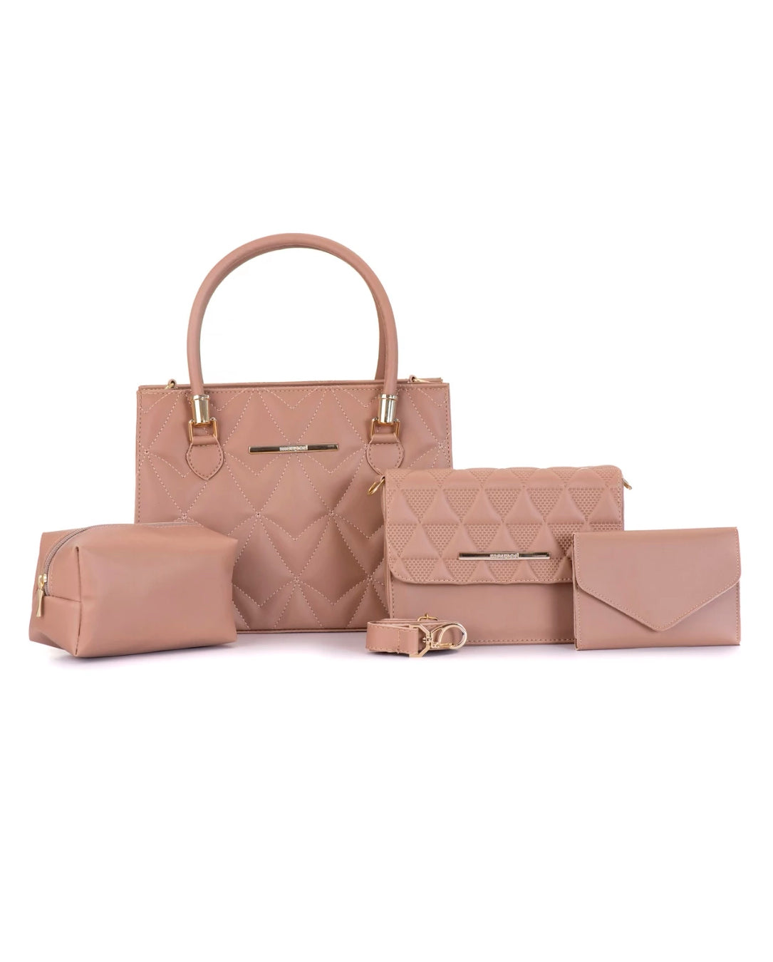 Kit 4 Bolsas Femininas De Ombro Lateral E Transversal Carteira e Necessaire