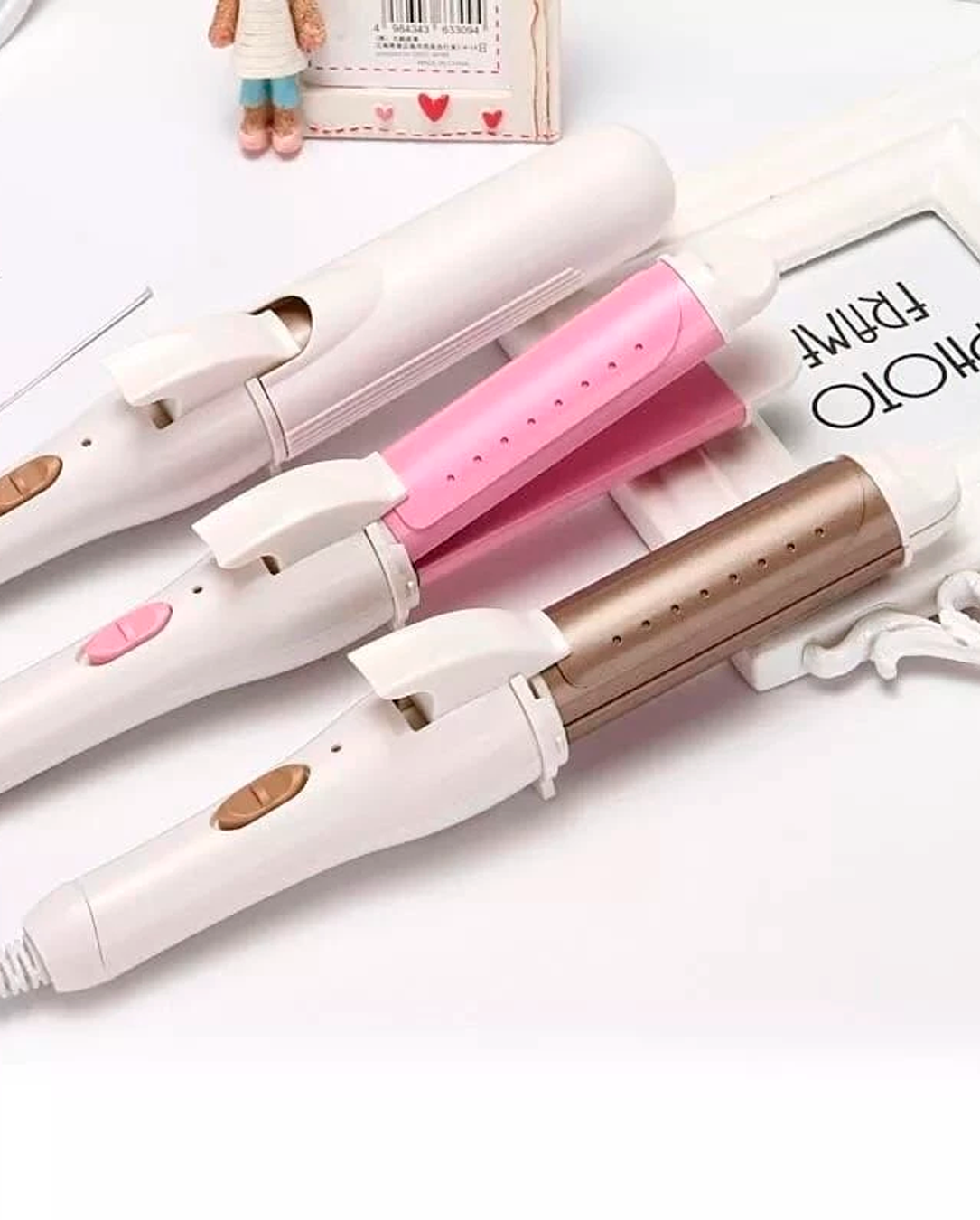 Modelador De Cachos E Chapinha 2 Em 1 Mini Alisador Profissional Bivolt
