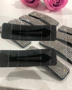 Kit 1 a 6 Unidades Grampo De Cabelo Tic-Tac De Brilho Strass