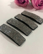 Kit 1 a 6 Unidades Grampo De Cabelo Tic-Tac De Brilho Strass