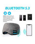 Tapa Olhos Máscara De Dormir Com Fone De Ouvido Bluetooth Confortável