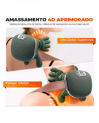 Massageador de Pescoço 8 Pontos Aquecimento Relaxamento Tensão Ombro Mãos