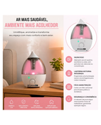 Umidificador De Ar Ambiente Ultrassônico 2,6L Bivolt 110/220v