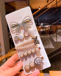 Kit 6 Peças Grampo Bico De Pato Clip Luxuosa Feminino Para Cabelos