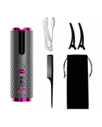 Modelador De Cabelo Automático Sem Fio Com Bateria Recarregável De Cerâmica Embutida Marisa
