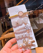 Kit 6 Peças Grampo Bico De Pato Clip Luxuosa Feminino Para Cabelos