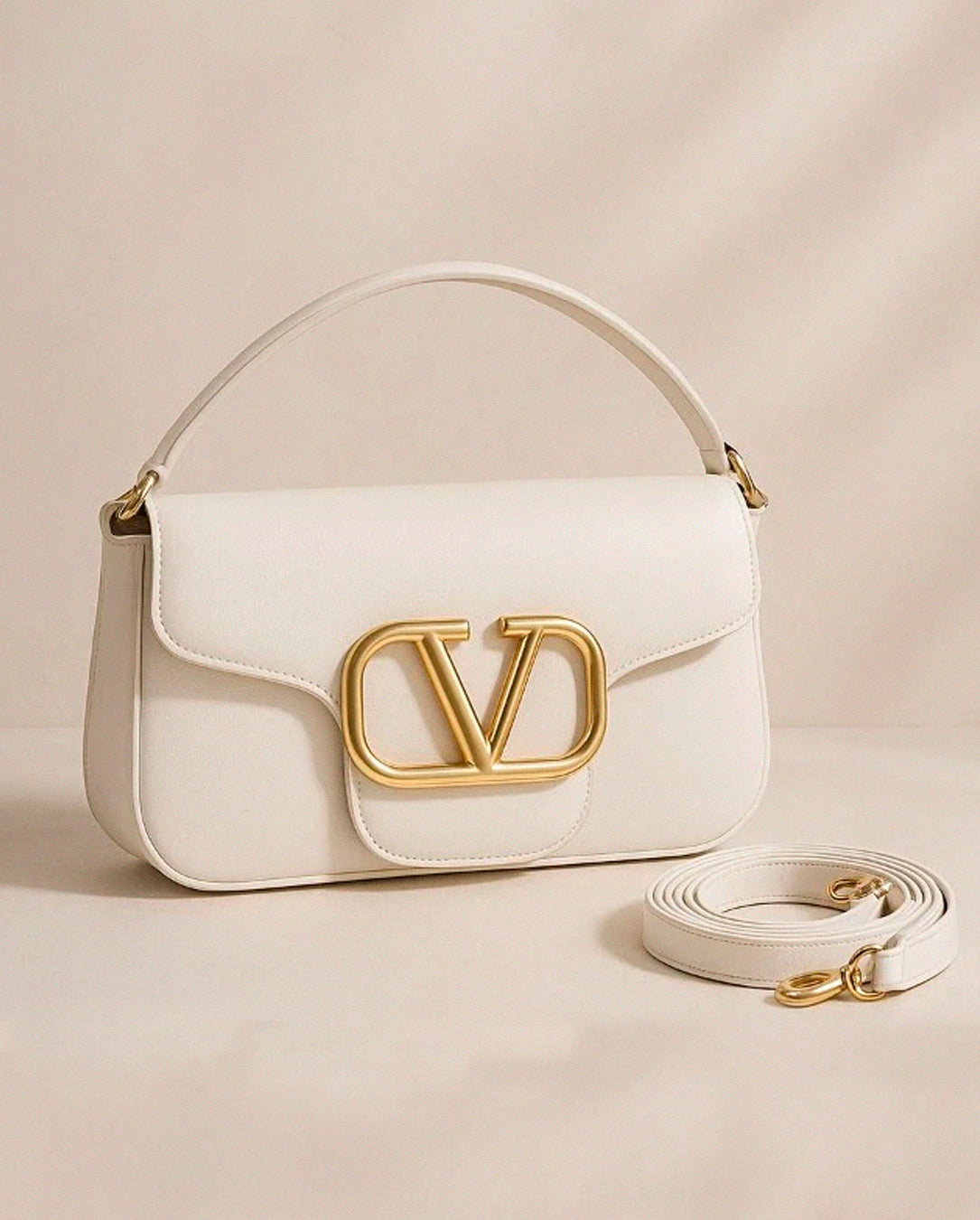 Bolsa Feminina De Mão E Transversal Modelo Elegante V Lux Com 2 Alças