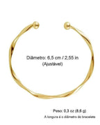 Pulseira Feminina Torcida De Alta Qualidade Banhada A Ouro