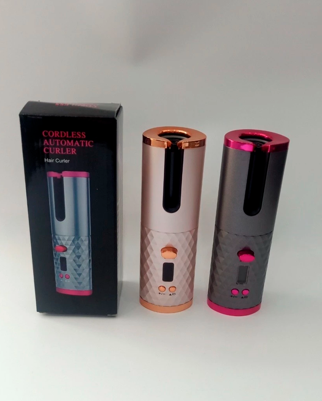Modelador De Cabelo Automático Sem Fio Com Bateria Recarregável De Cerâmica Embutida Marisa