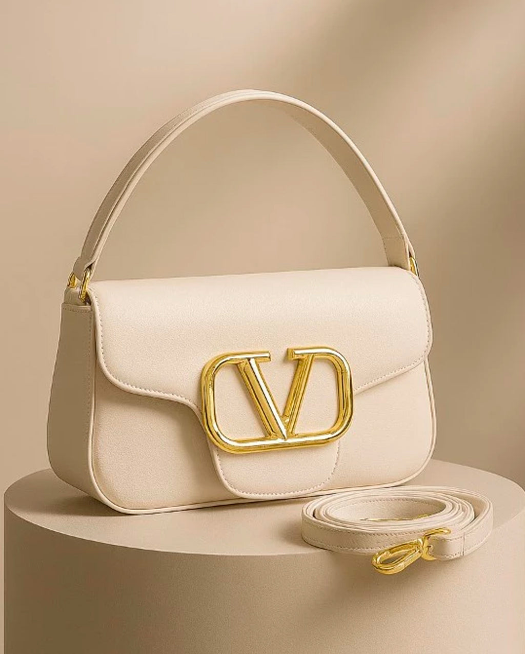 Bolsa Feminina De Mão E Transversal Modelo Elegante V Lux Com 2 Alças