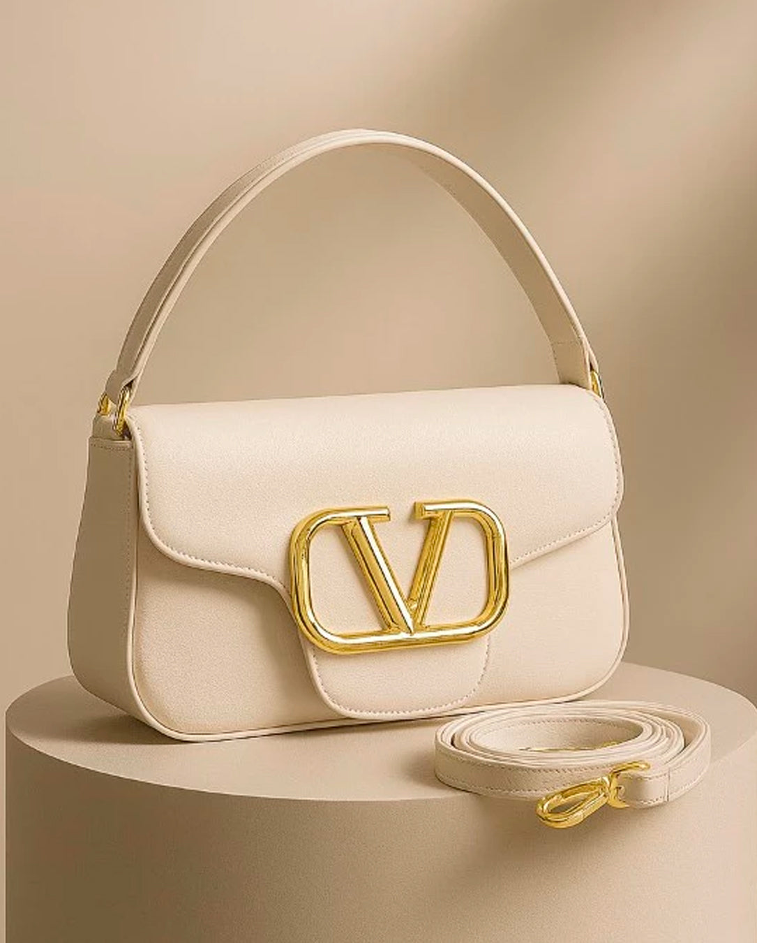 Bolsa Feminina De Mão E Transversal Modelo Elegante V Lux Com 2 Alças