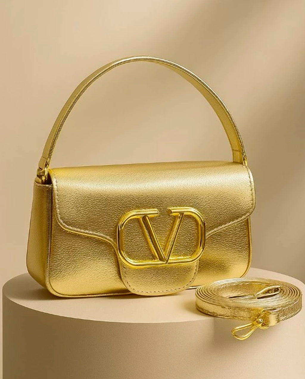 Bolsa Feminina De Mão E Transversal Modelo Elegante V Lux Com 2 Alças