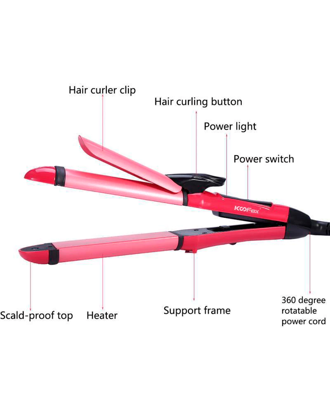 Modelador de Cachos E Chapinha 2 em 1 26mm Mondial 210ºC Infinity Original + TQ-70076