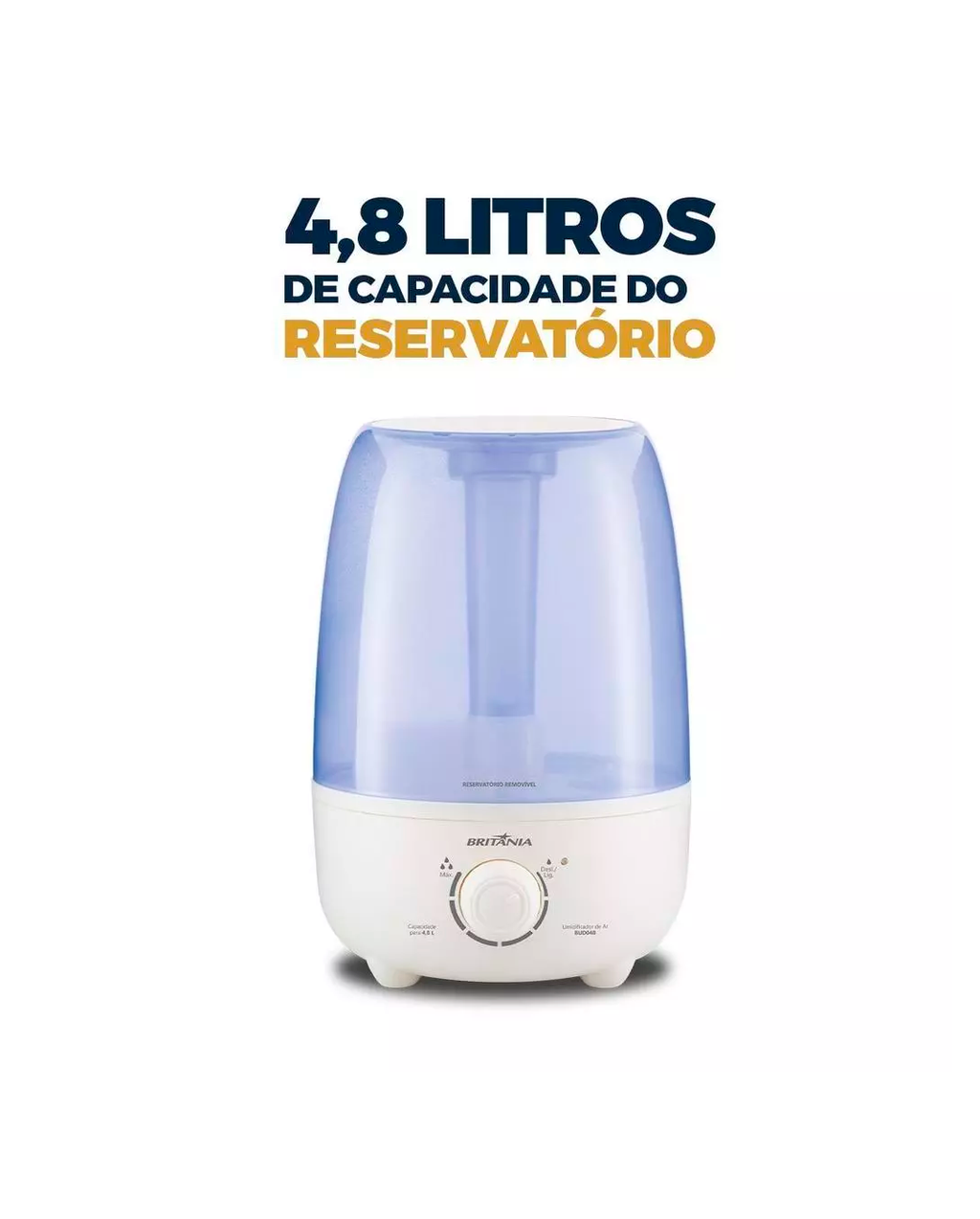 Umidificador Britânia 4,8L BUD04B Desligamento Automático