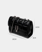 Bolsa Transversal Modelo Helô Fashion Ombro Crossbody Alça Corrente