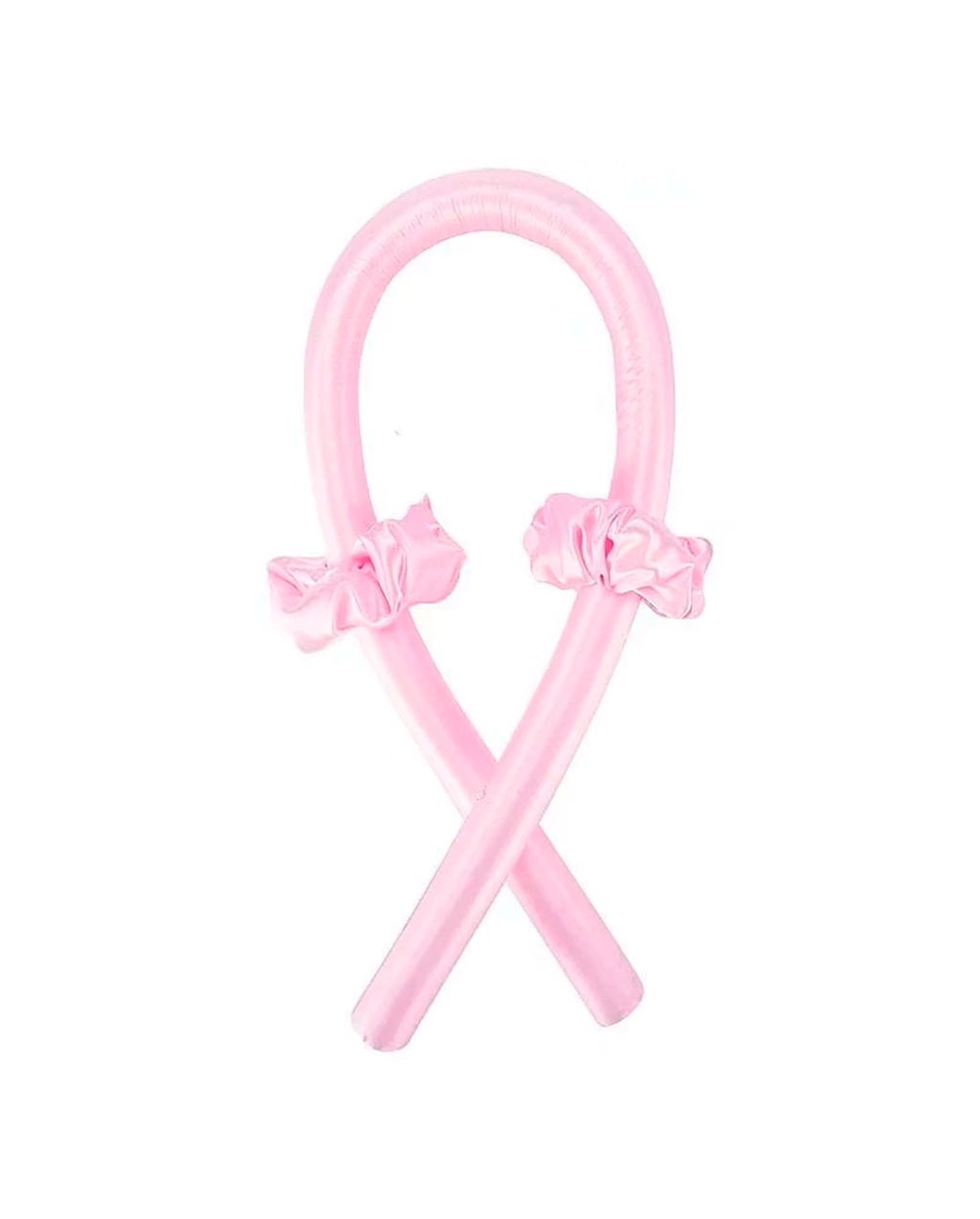 Modelador De Cachos Cabelo Curling Rod Cetim Sem Calor + 2 Scrunchies