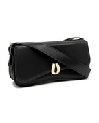 Bolsa Feminina Baguete Transversal De Ombro Em Couro Ecológico