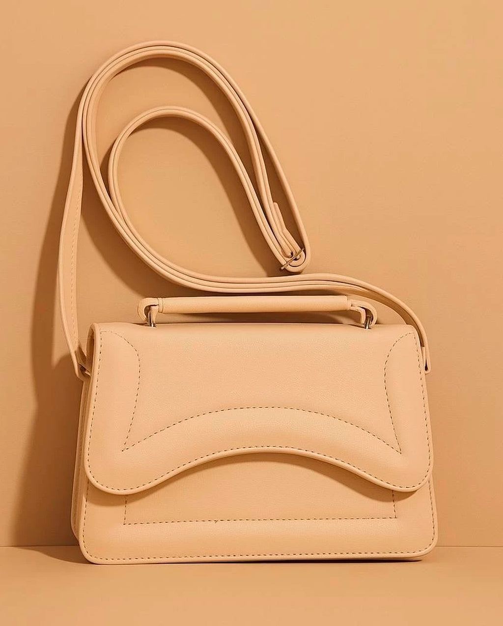 Bolsa Feminina De Mão E Transversal Modelo Vega Design Metalizado