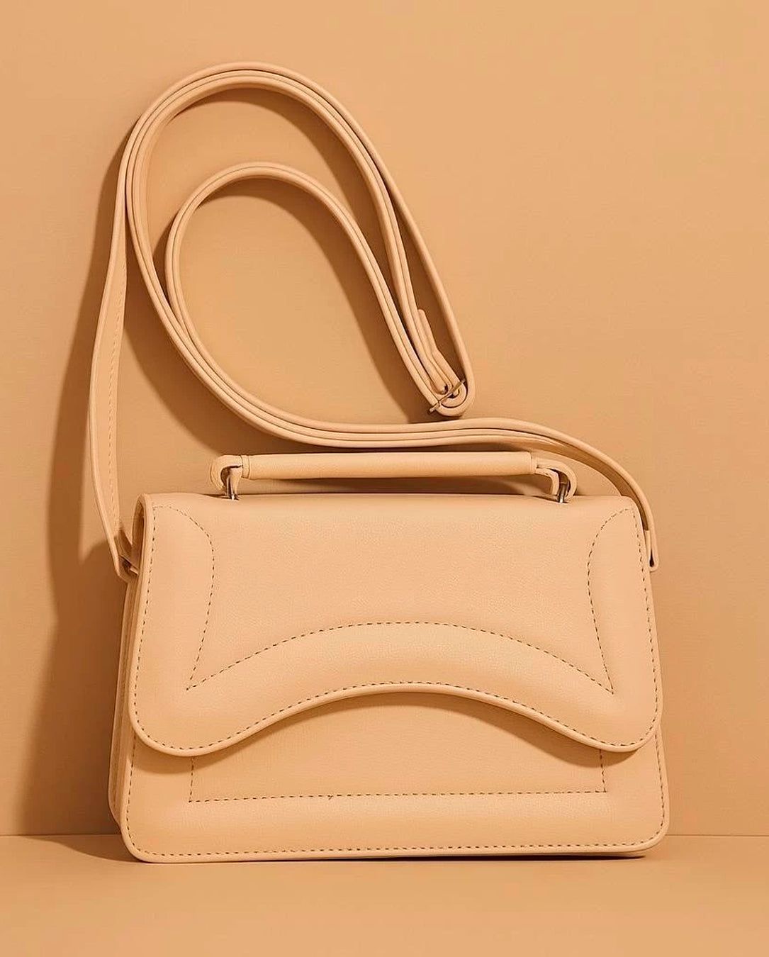 Bolsa Feminina De Mão E Transversal Modelo Vega Design Metalizado