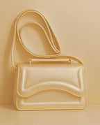 Bolsa Feminina De Mão E Transversal Modelo Vega Design Metalizado
