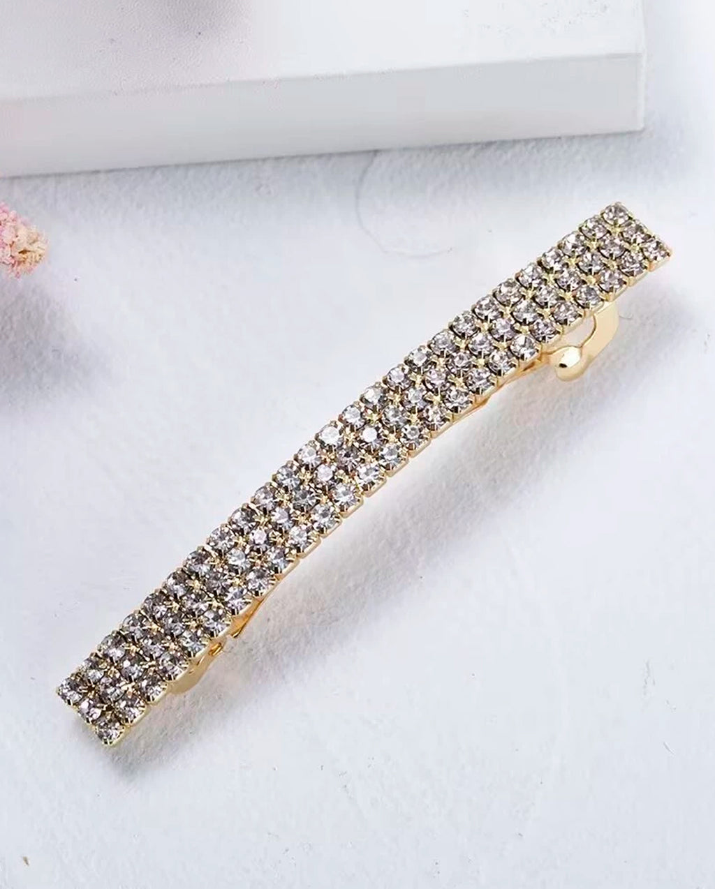 Kit 1 a 3 Unidades Grampos Para Cabelo com Strass De Metal