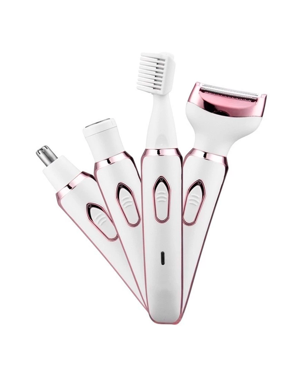 Barbeador E Aparador Elétrico 4 Em 1 Para Mulheres Remoção De Pelos Corporal E Facial