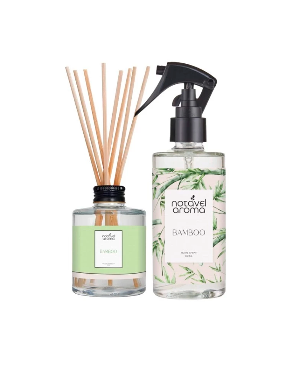 Kit Difusor Varetas Home Spray Bamboo Presente Completo Notável Aroma