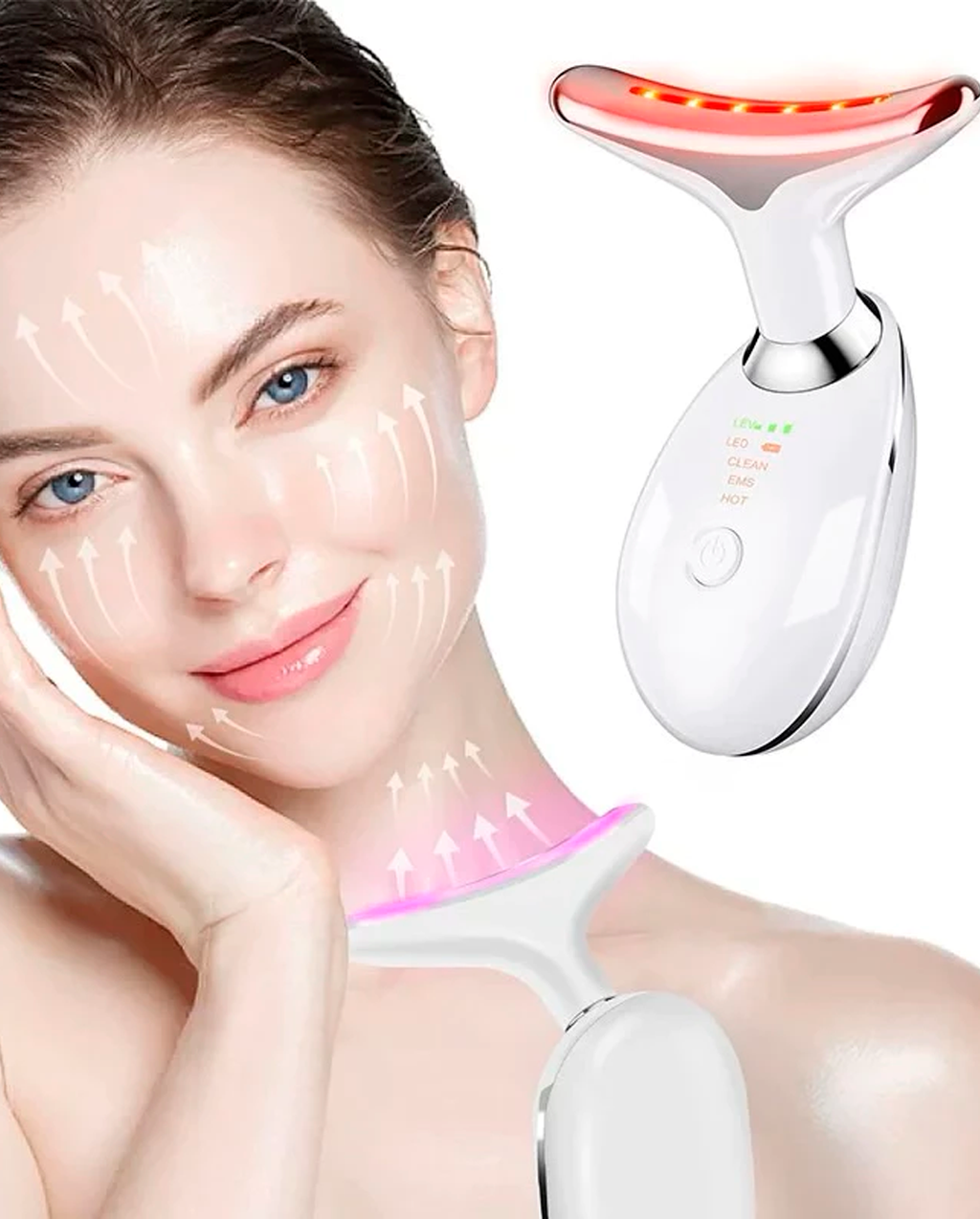 Massageador Golfinho para Tratamento Rejuvenescedor Anti-idade com LED Fototerapia