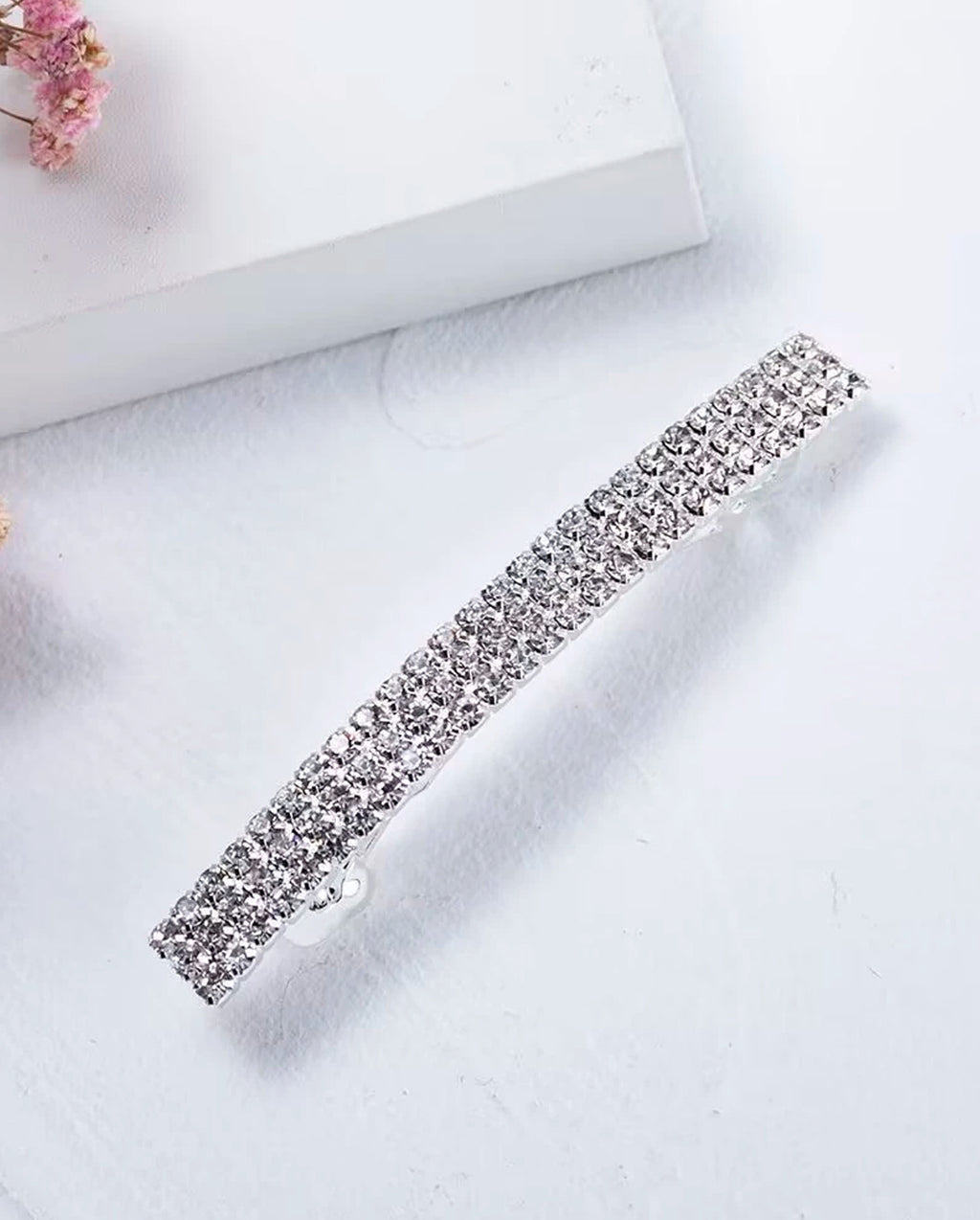 Kit 1 a 3 Unidades Grampos Para Cabelo com Strass De Metal