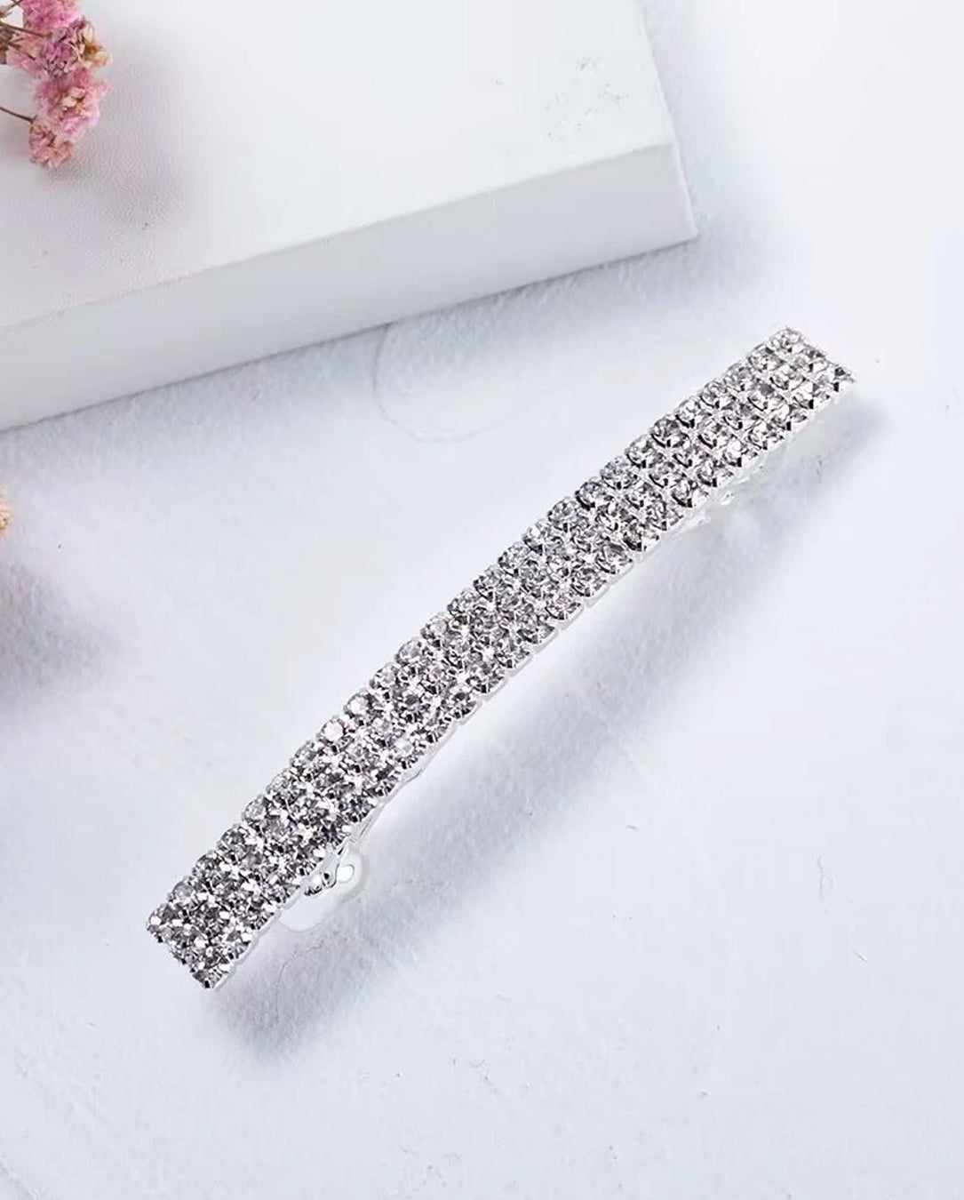 Kit 1 a 3 Unidades Grampos Para Cabelo com Strass De Metal