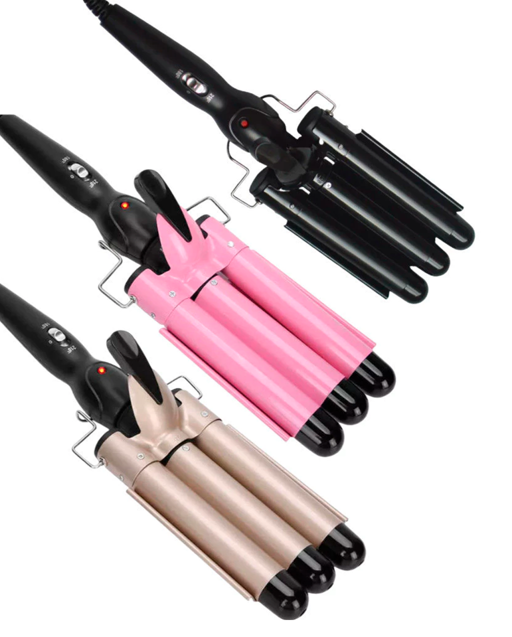 Chapinha Triondas Ondulador Triplo 22mm Modelador de Cachos Onda