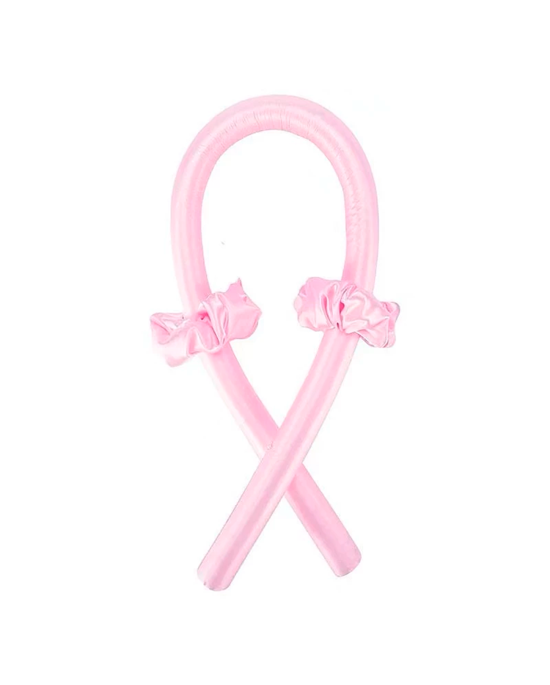 Modelador De Cachos Cabelo Curling Rod Cetim Sem Calor + 2 Scrunchies