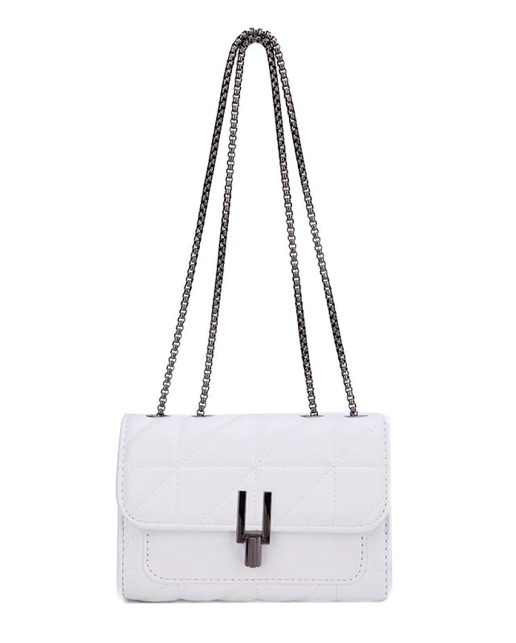 Bolsa Transversal Modelo Helô Fashion Ombro Crossbody Alça Corrente