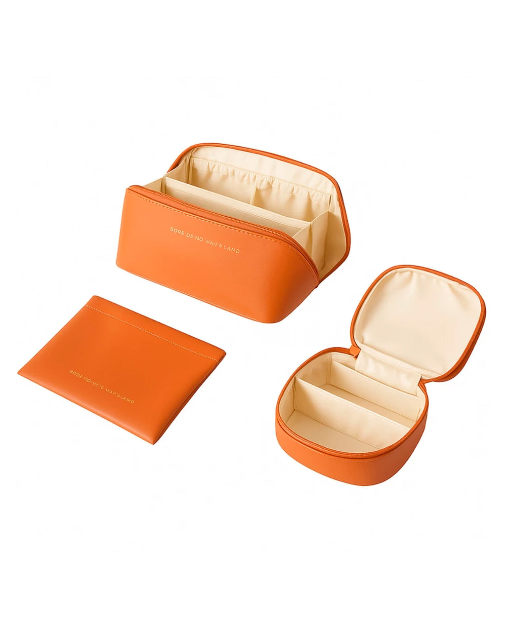 Kit 3 Bolsas Necessaire Feminina Organizadora Espaçosa Para Viagem