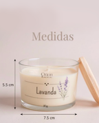 Vela Aromática Artesanal Premium 110g Vários Aromas Com Especiarias E Tampa De Madeira