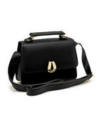 Bolsa Feminina Mini De Mão E Transversal Com 2 Alças Em Couro Ecológico