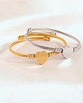 Kit Pulseira Feminina De Aço Inoxidável Trançado Em Prata E Dourado