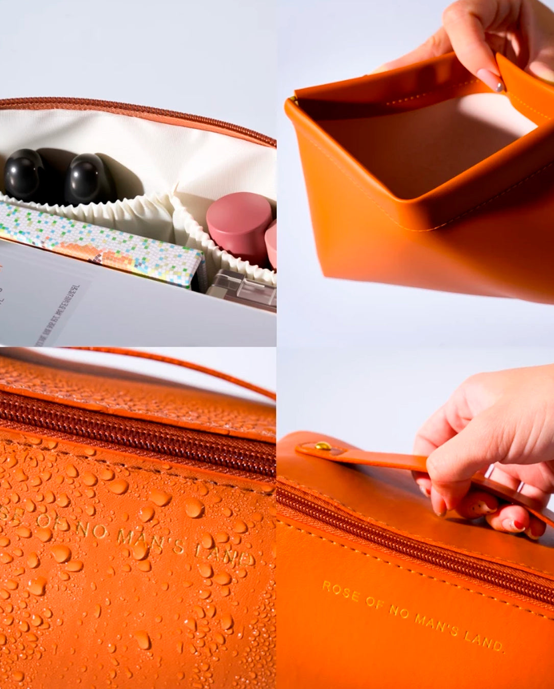 Kit 3 Bolsas Necessaire Feminina Organizadora Espaçosa Para Viagem