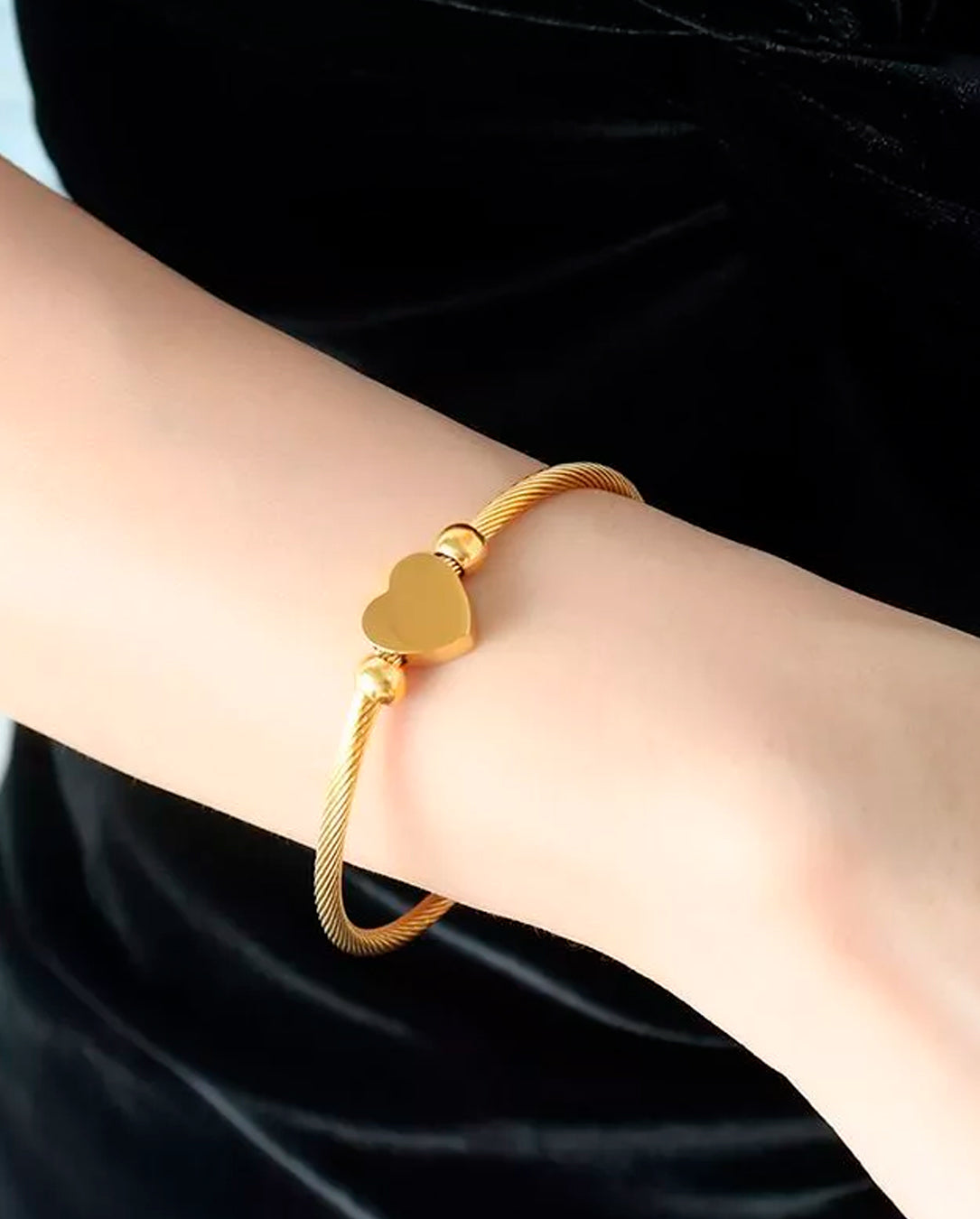 Kit Pulseira Feminina De Aço Inoxidável Trançado Em Prata E Dourado