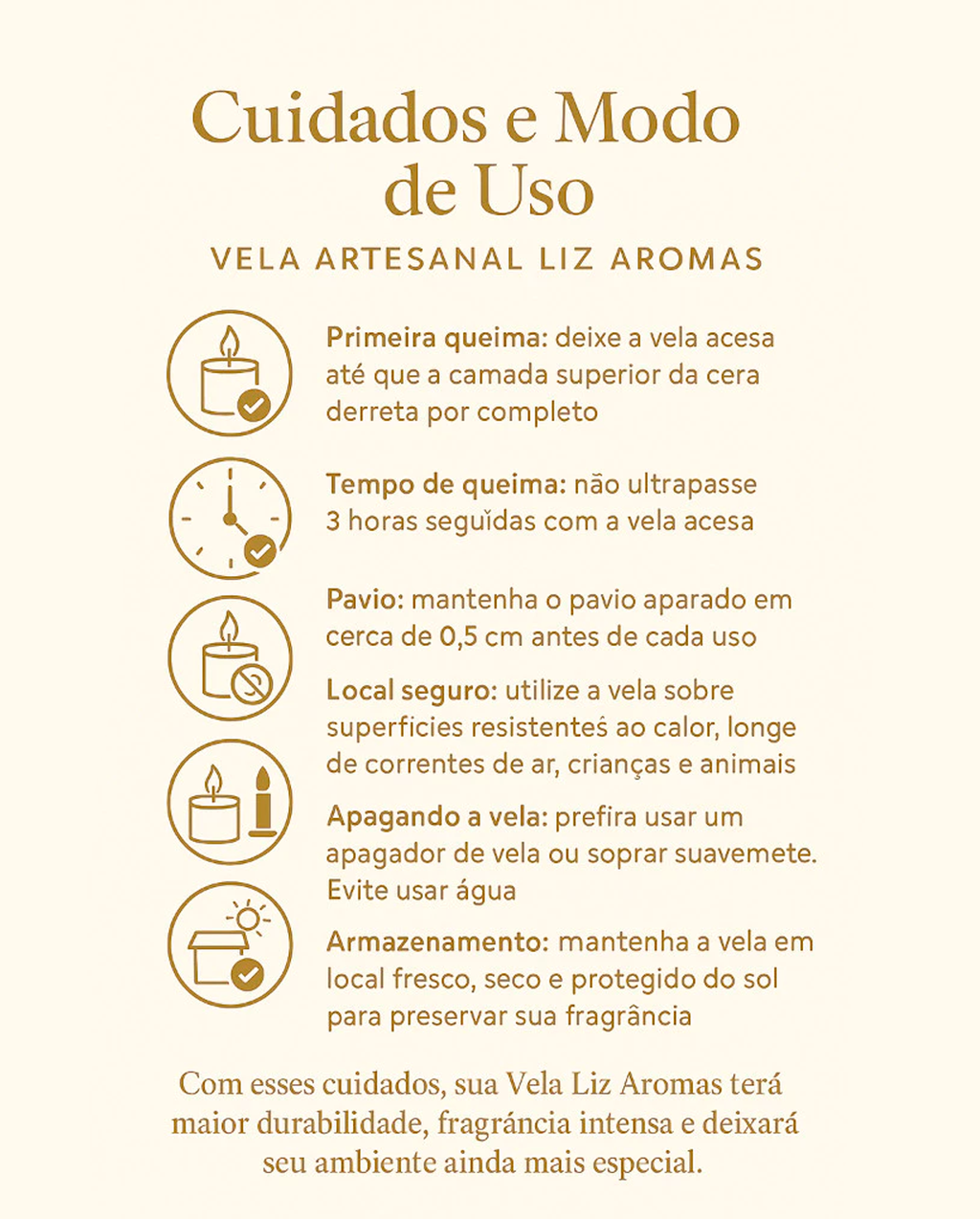 Vela Perfumada Aromática Artesanal Cera Vegetal 100g Vários Aromas