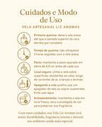 Vela Perfumada Aromática Artesanal Cera Vegetal 100g Vários Aromas
