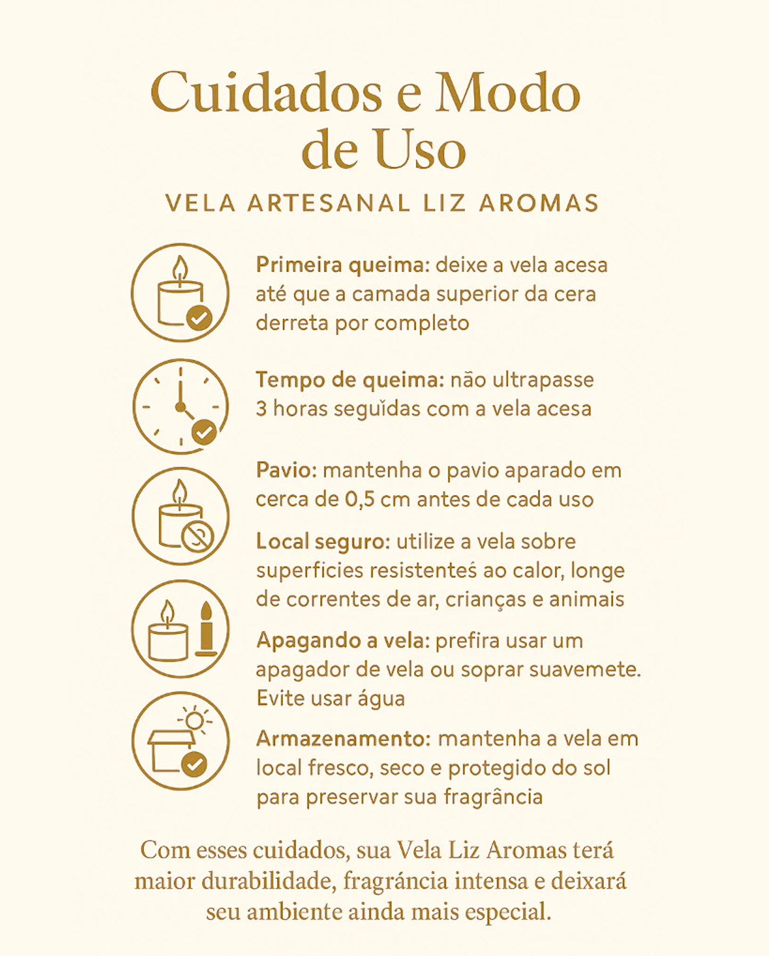 Vela Perfumada Aromática Artesanal Cera Vegetal 100g Vários Aromas
