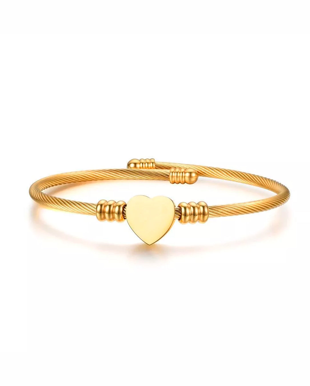 Kit Pulseira Feminina De Aço Inoxidável Trançado Em Prata E Dourado