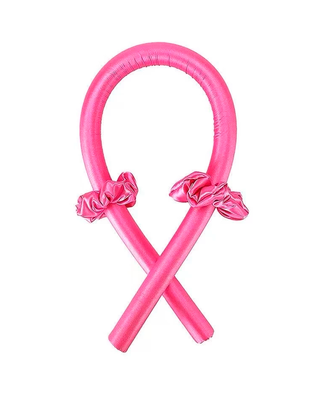 Modelador De Cachos Cabelo Curling Rod Cetim Sem Calor + 2 Scrunchies