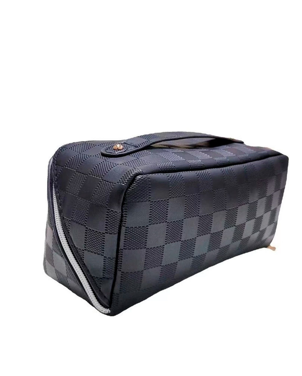 Bolsa Necessaire Feminina Grande Organizador Em Couro Sintético